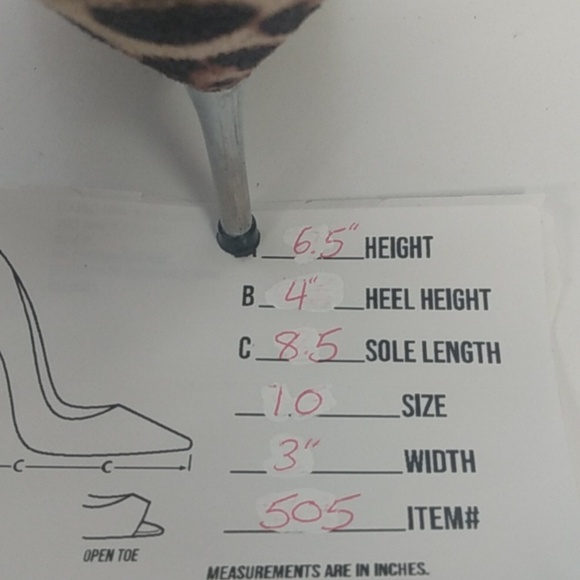 Suzyshier Leppard Women's 4" heels size 10 Brown and Black - Picture 10 of 10